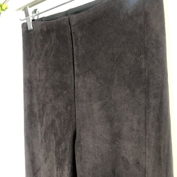 Lysse Black Faux Suede Feel Leggings Tummy Tuck - Picture 2 of 11